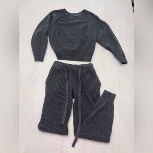 Comfy knit sweater set